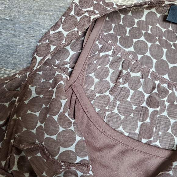 BCX Ruffled tank with attached cami - Picture 7 of 9